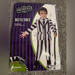 Spirit Halloween Beetlejuice Toddler Costume Size 3T-4T NEW